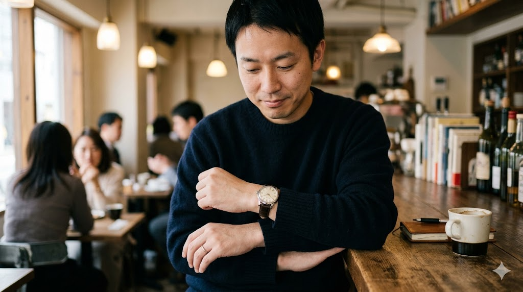 地味で高い時計に見えないを表すイメージ画像