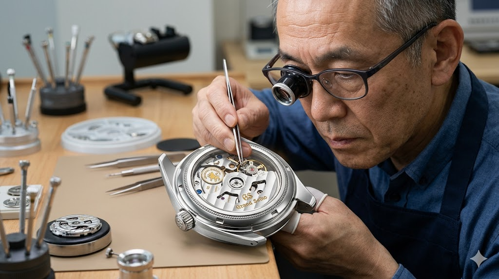 独自の高精度ムーブメントの圧倒的な性能差を表すイメージ画像