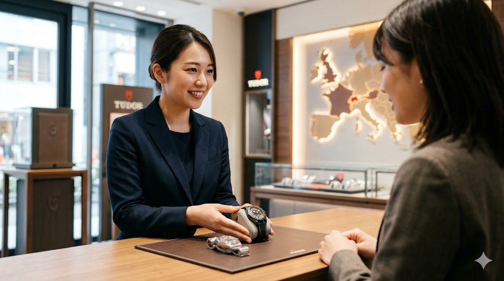 姉妹ブランドのチューダーはどこの国かを表すイメージ画像